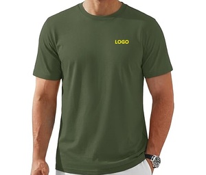 T-shirt à séchage rapide pour homme, col rond, manches courtes, tee-shirt de sport imprimé, vêtements de sport, haut d'entraînement, logo personnalisé - Product Image 1