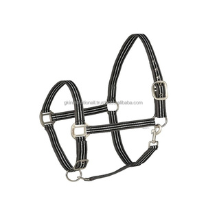 Harnais de cheval en nylon personnalisé avec boucles de quincaillerie de qualité supérieure, sangle en PP et colliers de tête en acier laiton, harnais de cheval en nylon souple - Product Image 4