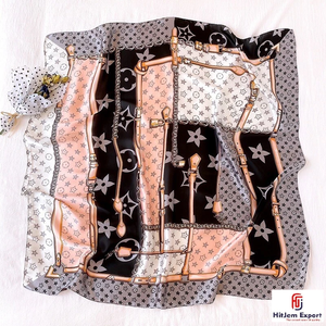 Premium Printed Short <b>Scarf</b> Fabric Custom OEM ODM White Label Textile Manufacturer Wholesale Fashion Fabric Products Export - Product Image 6