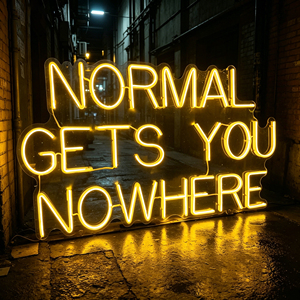 ป้ายไฟนีออนคริสตัล LED ส่งเร็ว สำหรับร้านอาหาร ร้านค้า โลโก้ ป้ายนีออนพร้อมพิมพ์ UV สำหรับรถขายอาหาร ตกแต่งภายนอก - Product Image 1