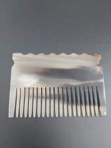 Peigne en corne de buffle polie de qualité supérieure, fait main, taille personnalisée, corne d'ox naturelle, Feng Shui, religieux - Product Image 5