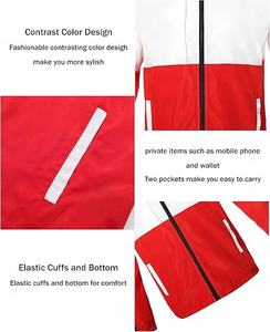 Design Your Own logo Ultra-<b>Light</b> Custom Windbreaker Long Sprayproof Polyester Outerwear for Teams Businesses <b>jackets</b> <b>waterproof</b> - Product Image 4