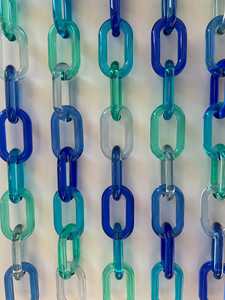 Cadena de Eslabones de Resina Epoxi Transparente Artística de Alta Calidad, Multicolor, de Gran Tamaño, para Colgar en la Pared, Decoración DIY Hecha a Mano - Product Image 6