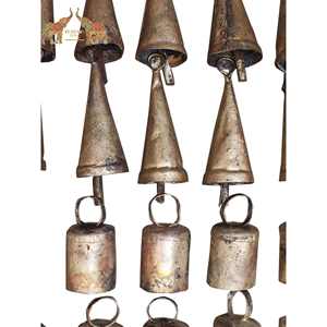 Hot Sale Antique Style Rustic Iron Tin Bell Decorative Accent with Smooth Finish for Seasonal Holiday and Festival Decorations - Product Image 1