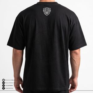 T-shirt da uomo a maniche corte stampata Bad Boys, nera, girocollo, stile streetwear, vestibilità regular, in jersey di cotone, per attività all'aperto - Product Image 2