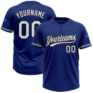 Wholesale Direct OMMIZ INDUSTRY Custom Orange Thunder Blue-White 3D Abstract <b>Brush</b> Stroke Two-Button Unisex Softball Jersey - Product Image 3