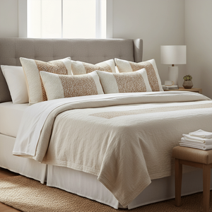 SOGA 6-Piece <b>Pillowcase</b> Set Classic Soft <b>Square</b> 4x45cm and Rose Gold Kalen Lumbar Covers 2x30x50cm - Product Image 6