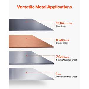 48 Sheet <b>Metal</b> Heavy-Duty Bender Machine 12-Gauge Mild Steel Capacity 0-135 Degree Adjustable <b>Box</b> Pan Brake 8 Fingers Precise - Product Image 3