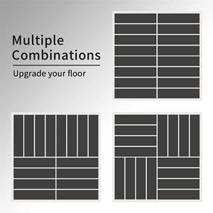 Grigio scuro 12 \ "x12 \" Interlocking pavimentazioni esterne a quattro lamelle Composite per tutte le stagioni balcone cortile-Pack 44 - Product Image 5
