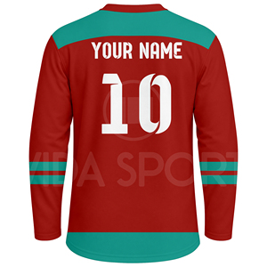 Elite Ice Hockey Uniform Custom Team Hockey Jerseys Solid Player <b>Name</b> Lightweight Performance Hockey Apparel Bulk Wholesale - Product Image 3