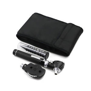 <b>Optic</b> Mini Otoscope Opthalmoscope Set with Protective Pouch Premium Diagnostic <b>Instrument</b> Kit for Ear Eye Examination Durable - Product Image 3