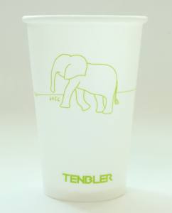 TENBLER Édition Limitée Gobelet en Mousse PP Éléphant, Isolation Thermique, 20oz, Écologique, pour Boissons, Cadeaux, avec Couvercle Flip Top - Product Image 1