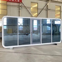 Cabine Apple préfabriquée moderne de haute qualité cuisine Portable Capsule maison conception immeuble de bureaux Double-decker Pod Apple cabine