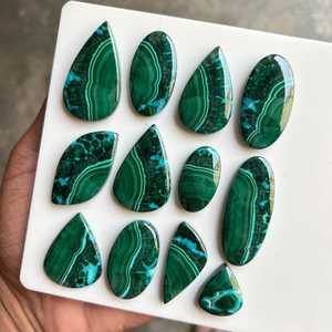 Piedra de Cuarzo Crisocola Malaquita, Gema Natural Curativa Pulida, Calmante para el Chakra del Corazón, Regalo con Juego de Color Azul Verde, Tercera Parte - Product Image 5