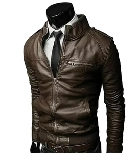 ¡Novedad de 2025! Chaqueta de cuero personalizada de alta calidad para hombre, ropa informal de diseño de alta moda, tela de lona para invierno - Product Image 1
