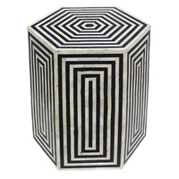 Meubles de maison Tabouret en nacre incrustation Coquillage Tabouret de bar Table d'appoint Poufs Incrustation d'os Console Tambour