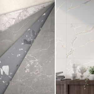 Carreaux de porcelaine 600x1200 à finition sculptée de luxe, matériau mural décoratif pour l'intérieur, idéal pour les halls d'hôtels haut de gamme et les murs d'accentuation d'entreprise - Product Image 1