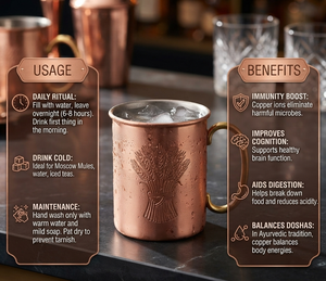 Handmade Engraved Copper <b>Mug</b> Crushed Ice Drink Serve Julep Cup for Home Most Popular Metal Drinking <b>Glass</b> - Product Image 4
