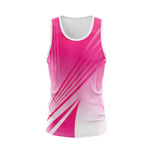 Custom Sublimation Breathable Quick Dry Anti-Pilling Anti-shrink Anti-UV Eco-Friendly Knitted Spandex/Cotton Solid Tank <b>Top</b> Men - Product Image 2