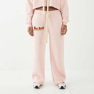 กางเกงวอร์มผู้หญิงรุ่นใหม่ล่าสุดปี 2026 พิมพ์ลายสกรีนโลโก้แบบเรียบ ทรงปกติ ใส่สบาย อุ่นเหมาะสำหรับฤดูหนาว สไตล์สตรีทแฟชั่น - Product Image 1