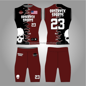 Tenues de football 7v7 personnalisées de haute qualité pour jeunes, ensembles de maillots de compression 7v7 pour le flag football - Product Image 1