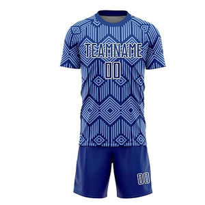 Tenue de football personnalisée à prix d'usine, imprimée par sublimation, respirante, ensemble maillot et short d'entraînement - Product Image 3