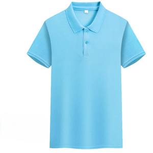 T-shirt publicitaire unisexe à col en coton et soie glacée tricoté décontracté OEM à manches courtes pour uniforme de travail, impression personnalisée sur le devant - Product Image 5