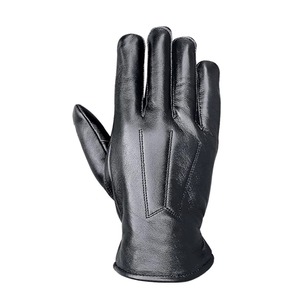 Gants et mitaines en cuir pour homme, de haute qualité, tendance, pour la conduite, compatibles avec les écrans tactiles, chauds pour l'hiver, durables et simples - Product Image 6