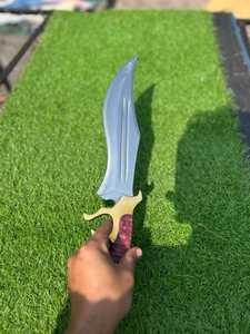 Couteau de chasse Bowie de haute qualité en acier inoxydable Stigma, manche en bois, étui en cuir, lame à pointe fixe, couteau d'extérieur - Product Image 2