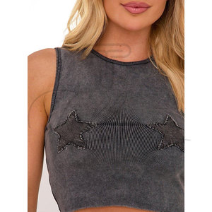 Top Corto Formal de Alta Calidad para Mujer, Elegante, de Algodón, Transpirable, de Secado Rápido, Venta al Por Mayor OEM, Verano - Product Image 2