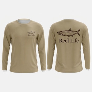 Maillot de pêche personnalisé pour homme, manches longues, protection solaire UPF 50+, impression UV, uniforme de club - Product Image 4