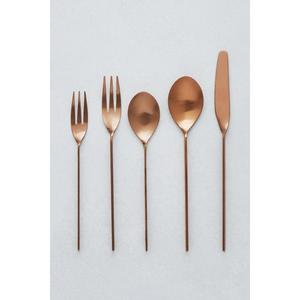 Ensemble de couverts en métal style coréen, 5 pièces, passe au lave-vaisselle, pour la décoration de table, vaisselle réutilisable, prix de gros - Product Image 3