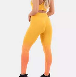 Leggings de Yoga sostenibles de alta calidad para mujer, pantalones activos de algodón orgánico 100% con bolsillos para Control de barriga, decoración de malla - Product Image 6