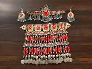 Proveedor Directo de Conjuntos de Joyería Afgana para Bodas y Fiestas, Nueva Edición para Adultos, Joyería Étnica Rara de Diseño Pashtun Afgano - Product Image 5