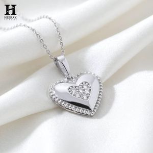 จี้เพชรรูปหัวใจสุดหรู ทอง 14K/18K ประดับเพชรแบบ Pave Setting เครื่องประดับชั้นดีสำหรับของขวัญวันวาเลนไทน์ - Product Image 4