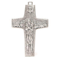Crucifix en laiton plaqué or, design créatif et élégant, avec les quatre Évangéliens, moderne, écologique, pour la décoration de la maison ou de l'église, cadeau