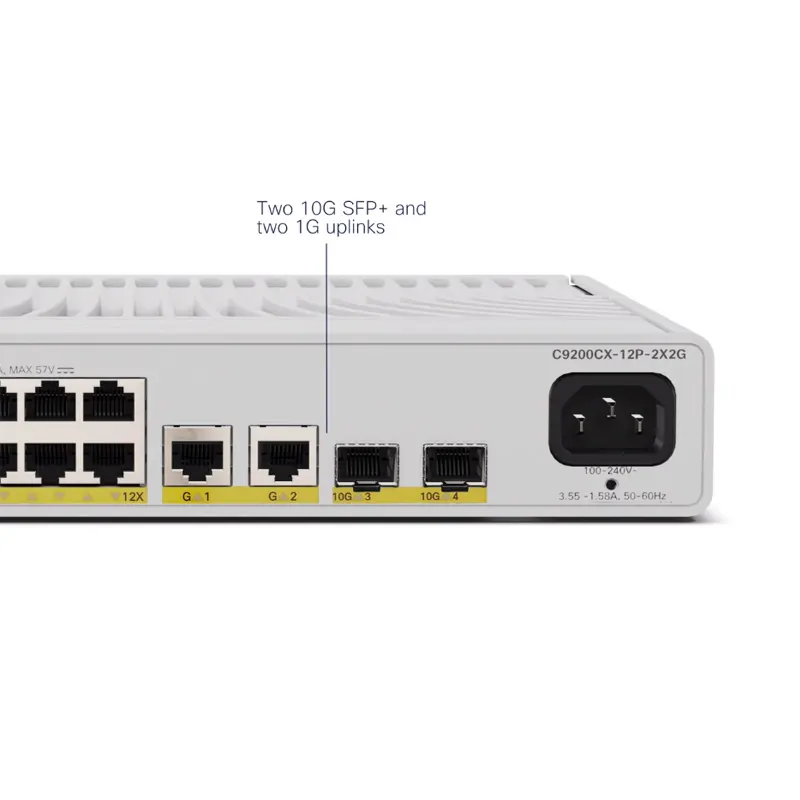 C9200CX-12P-2X2G-E C9200CX Series POE+ 12 Ports Network Essential ...