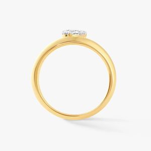 Anillo de Diamante Cultivado en Laboratorio con Certificación IGI, Oro Amarillo de 9K, Corte Pera, 1CT, VS1, Color FG, Joyería Fina de Lujo para Mujer, Anillo de Compromiso - Product Image 3