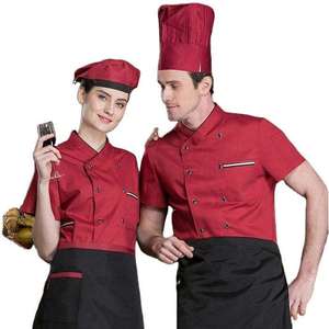 Executive Chef Cotton <b>Work</b> Uniform Breathable Windproof <b>Waterproof</b> Quick-Dry Anti-Bacterial Anti-Wrinkle Unisex Restaurant - Product Image 5