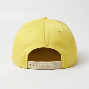 Yellow <b>Flat</b> Brim <b>Cap</b> Baseball <b>Caps</b> Casual-Use <b>Cap</b> New Fit Fashion Design Casual Style Mens Adaptable Cotton Trendwear - Product Image 2