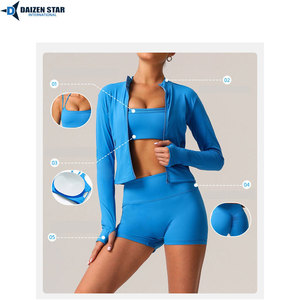 Solid Women's Yoga Set Seamless Gym Wear Fitness Sportswear 2 Piece Set Elastic Waist Front Logo - Product Image 4