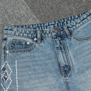 Últimos Diseños Pantalones Cortos de Mezclilla para Hombre con Pedrería, de Alta Calidad, Transpirables, Cómodos, Ecológicos, Estilo Urbano - Product Image 5