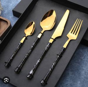 Vente chaude Ensemble de 6 Cuillères en métal jetables Couverts pour restaurant à domicile ou service de fête - Product Image 5