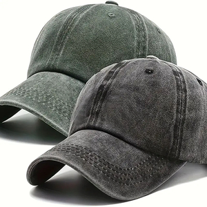 Custom Plain Washed Denim Baseball Hat Breathable Outdoor Sun Visor Cap Adjustable Strapback Retro Casual Hip Hop Dad Hats - Product Image 5