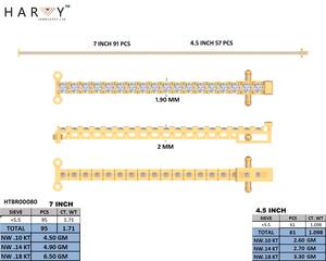 Luxury 10K Gold Lab Grown <b>Diamond</b> <b>Bracelet</b> and <b>Bangle</b> Sparkling Elegant Fine Jewelry Ideal Gift for Anniversaries or Weddings - Product Image 2