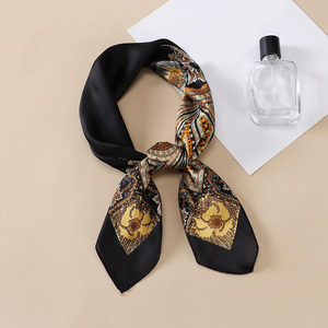 Custom Digital Printed Paisley Motif <b>Women</b> Silk Scarfs Square Multi Functional Stylish <b>Women</b> <b>Head</b> Bandanas Elegant Girls <b>Scarves</b> - Product Image 5