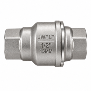 Vanne anti-retour filetée robuste en acier inoxydable NRV de 15 mm (1/2 pouce) pour la gestion industrielle de l'eau, du pétrole, du gaz et de l'air - Product Image 3