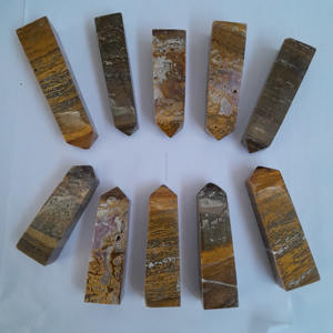 Torre de Jaspe Oceánico Natural de Indonesia de Alta Calidad al por Mayor, Piedras Preciosas de 95 mm, Artesanías, Cristal Curativo - Product Image 4