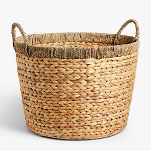 Paniers de cuisine ronds, de bonne qualité, écologiques, en jacinthe d'eau, pour l'organisation. - Product Image 5