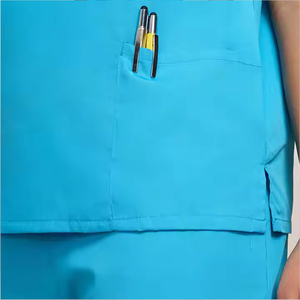 Women's Medical <b>Scrub</b> <b>Set</b> with Cargo Pocket Jogger Pants Soft Comfortable Healthcare Uniform Wholesale Supplier - Product Image 6